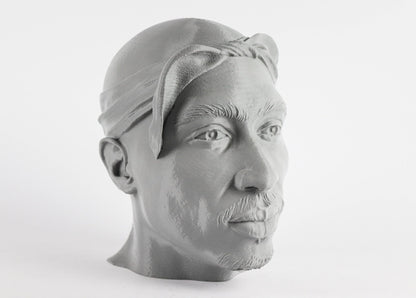 Tupac Shakur Headphone Holder, 2Pac Desktop Decor Headphone 3d Bust Gift