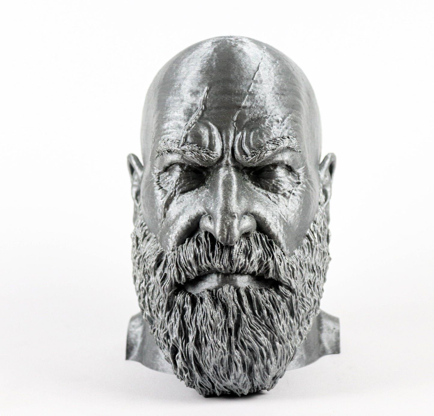 God of War Headphone Stand, Kratos Headphone Holder, Ragnarok Head, Gift for Gamer