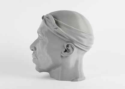 Tupac Shakur Headphone Holder, 2Pac Desktop Decor Headphone 3d Bust Gift