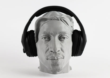 Tupac Shakur Headphone Holder, 2Pac Desktop Decor Headphone 3d Bust Gift