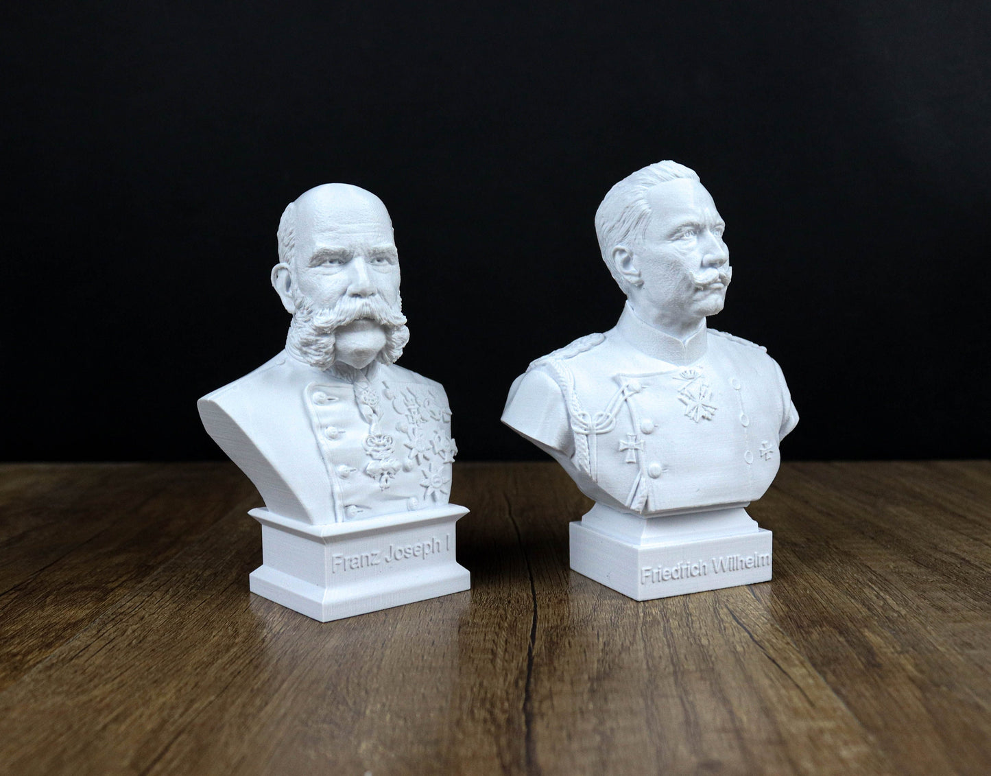 Kaiser Wilhelm II and Emperor Franz Joseph I of Austria Busts