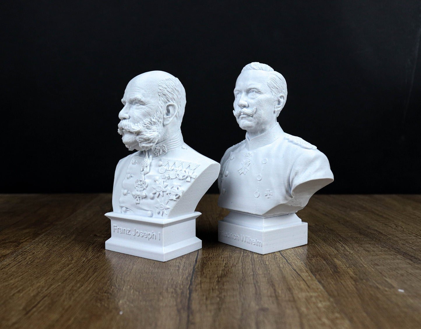 Kaiser Wilhelm II and Emperor Franz Joseph I of Austria Busts