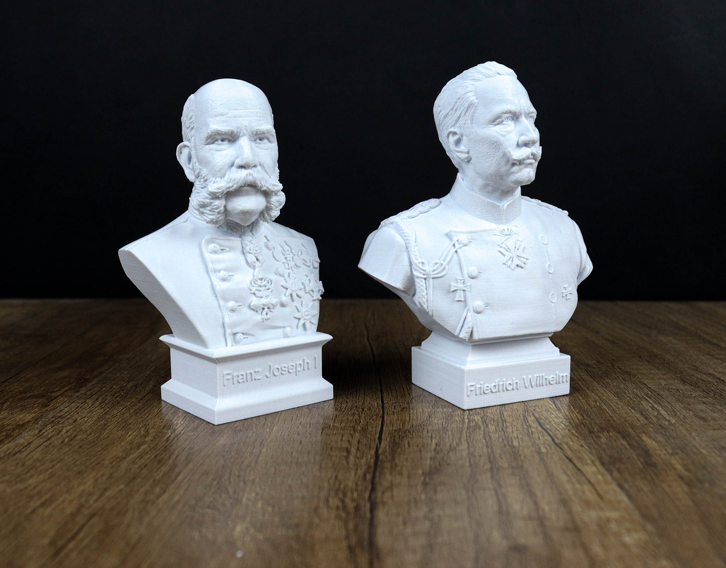 Kaiser Wilhelm II and Emperor Franz Joseph I of Austria Busts