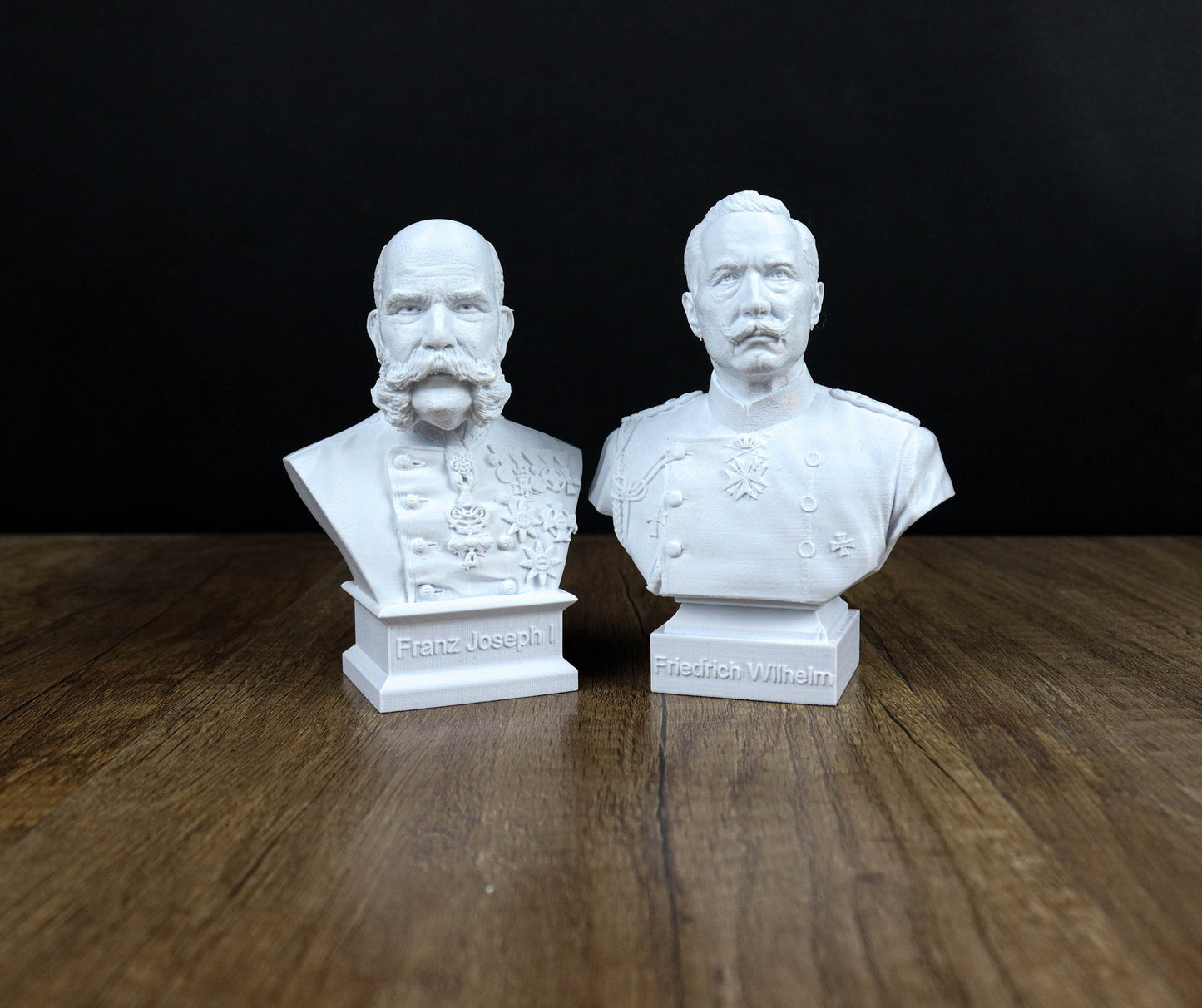 Kaiser Wilhelm II and Emperor Franz Joseph I of Austria Busts