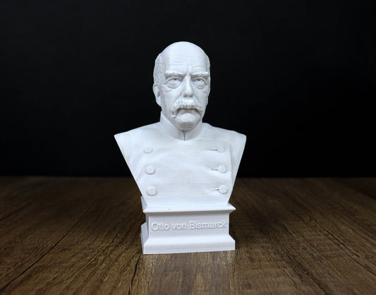 Otto von Bismarck Bust,  Chancellor of the German Empire 3d Bust Sculpture