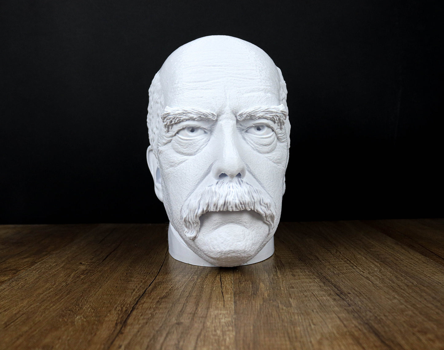 Otto von Bismarck Head Bust, Chancellor of the German Empire 3d Bust Sculpture Active