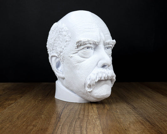 Otto von Bismarck Head Bust, Chancellor of the German Empire 3d Bust Sculpture Active