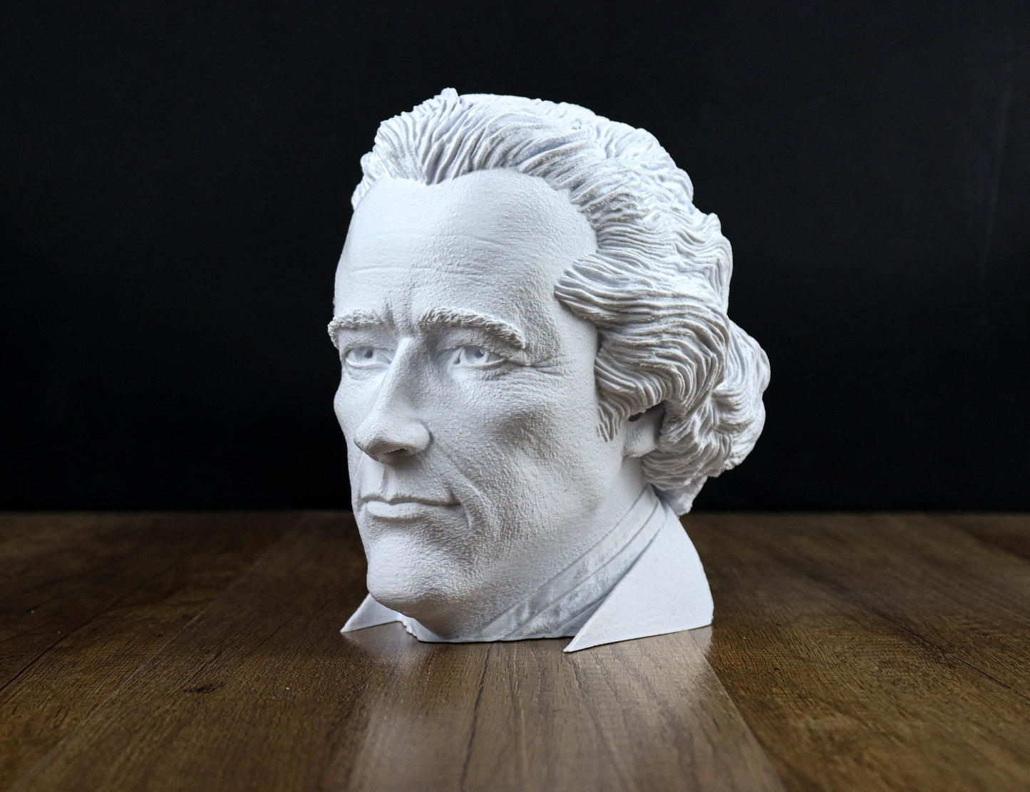 Alexander Hamilton Bust, Founding Father of the United States Sculpture, Headphone Holder Decoration