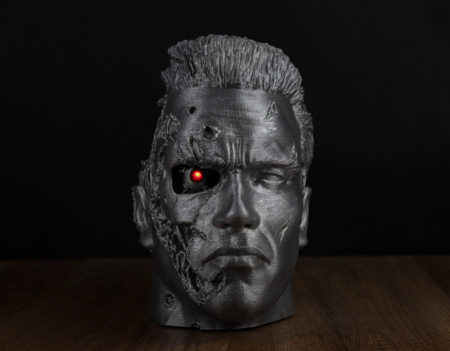 Terminator T-800 LED Bust, Arnold Schwarzenegger Headphone Holder