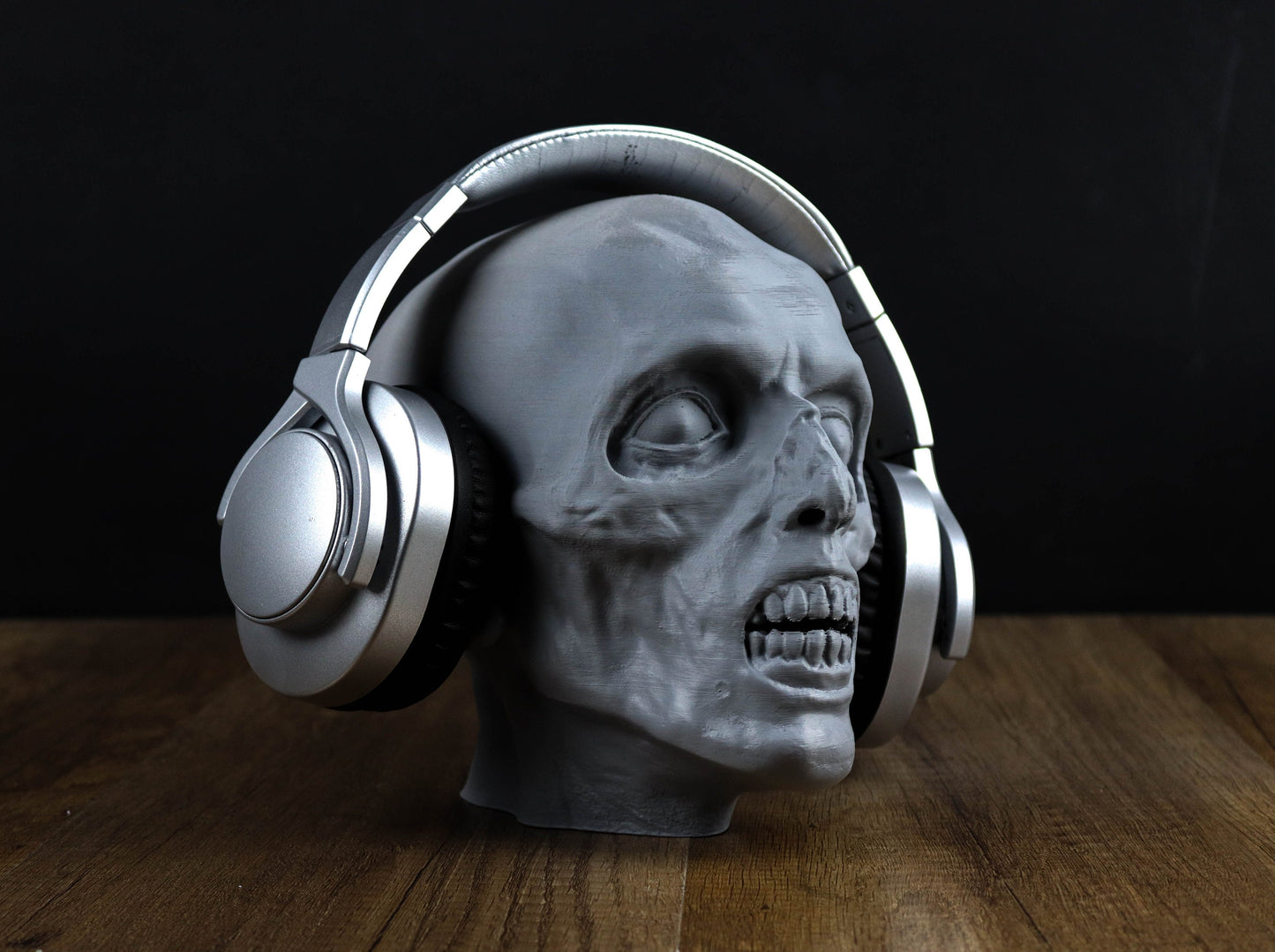 Zombie Headphone Holder, Horror Headset Stand, Horror Prop, Bust, Halloween Decor