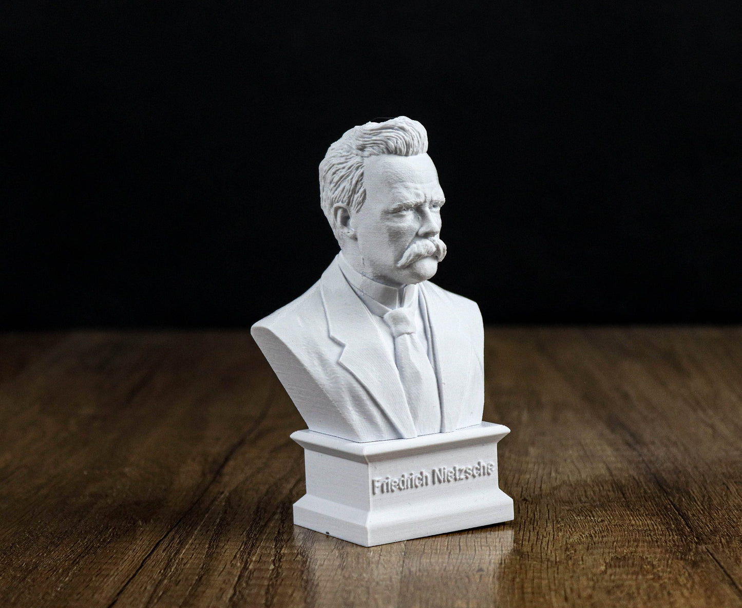 Friedrich Nietzsche Bust, German Philosopher and Philologist Sculpture