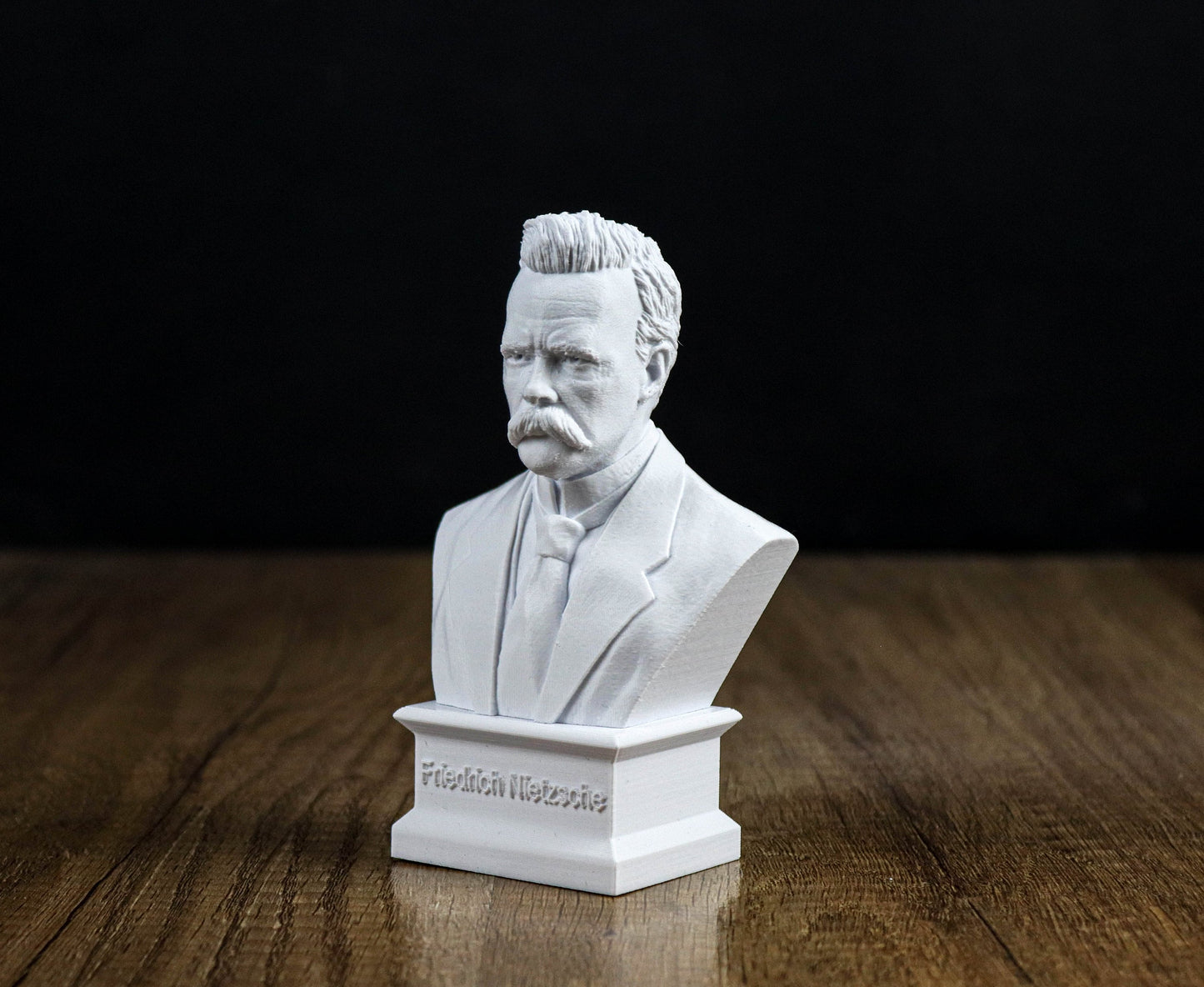 Friedrich Nietzsche Bust, German Philosopher and Philologist Sculpture