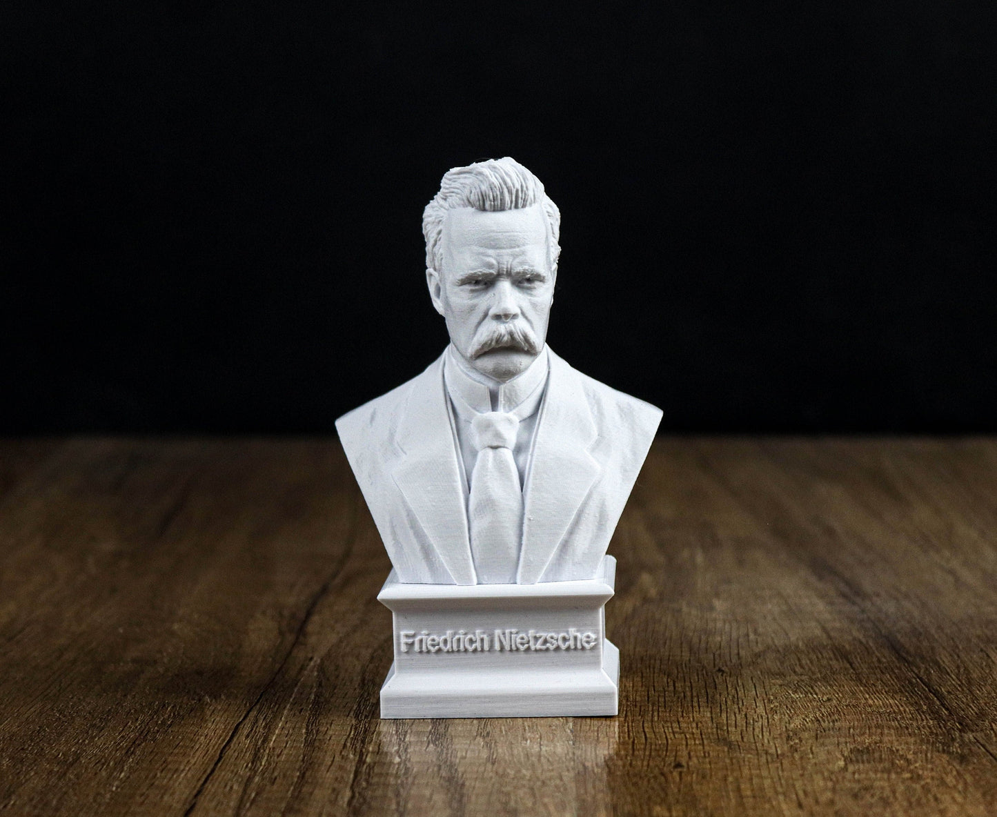 Friedrich Nietzsche Bust, German Philosopher and Philologist Sculpture