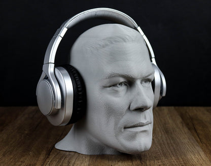 John Cena Headphone Holder Bust, Headset Stand, Room Decoration
