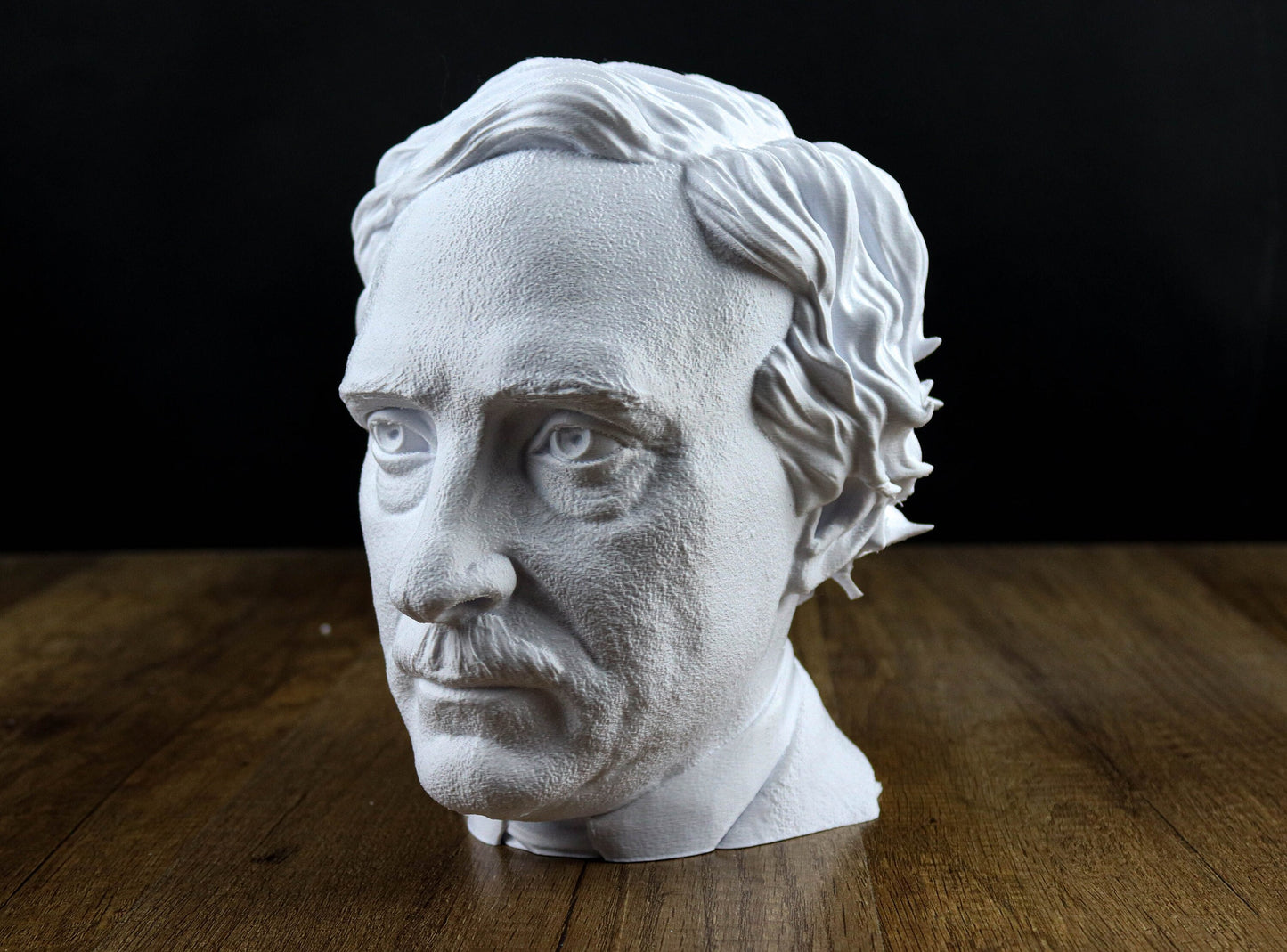 Edgar Allan Poe Bust, Headphone Holder Decoration of the American Writer, Poet