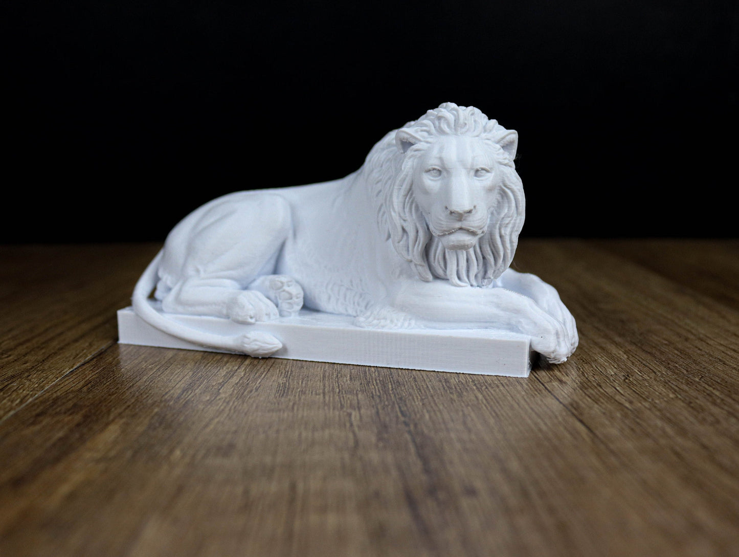 Recumbent Lion 3d printed