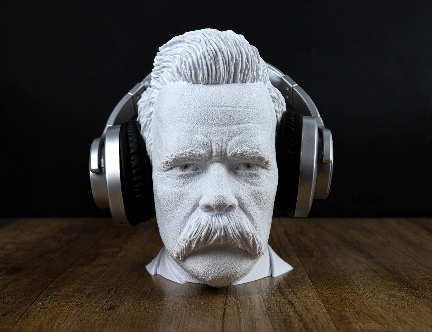 Friedrich Nietzsche Bust, German Philosopher Headphone Holder, Desktop Decoration