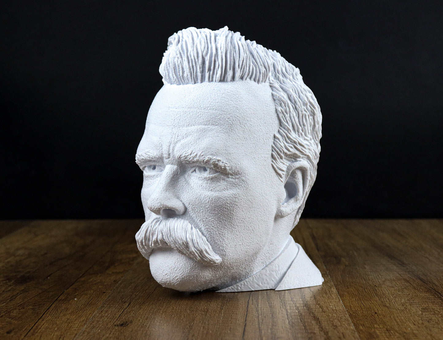Friedrich Nietzsche Bust, German Philosopher Headphone Holder, Desktop Decoration