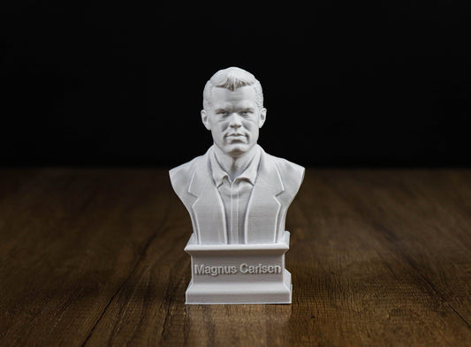 Magnus Carlsen Bust, Chess Grandmaster Sculpture