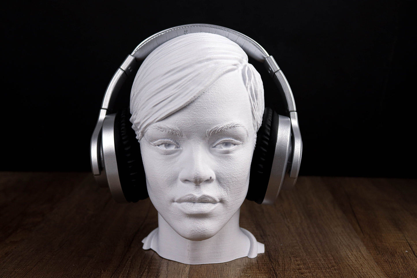 Rihanna Headphone Holder, Headset Stand, Bust, Sculpture, Decoration
