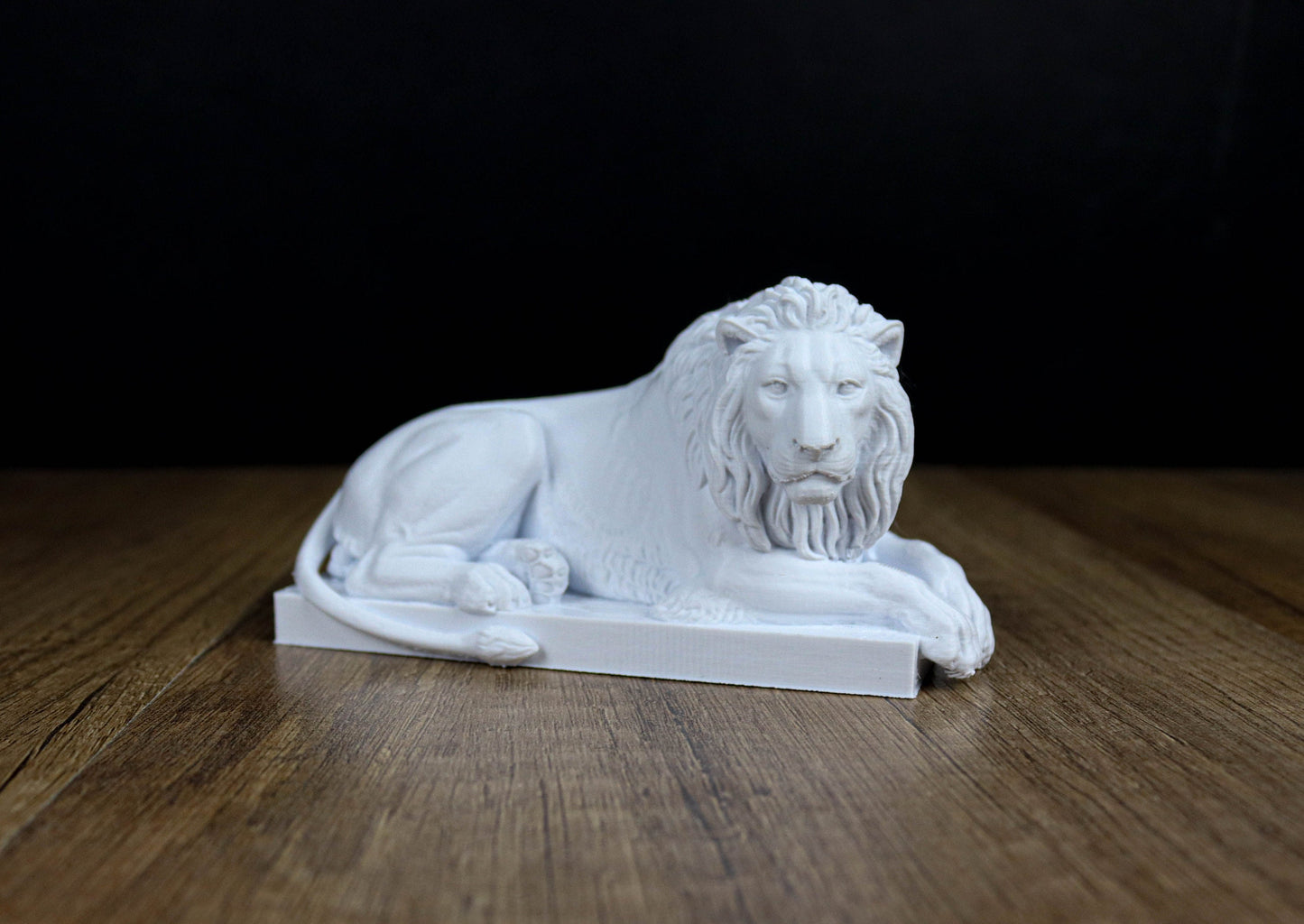 Recumbent Lion 3d printed