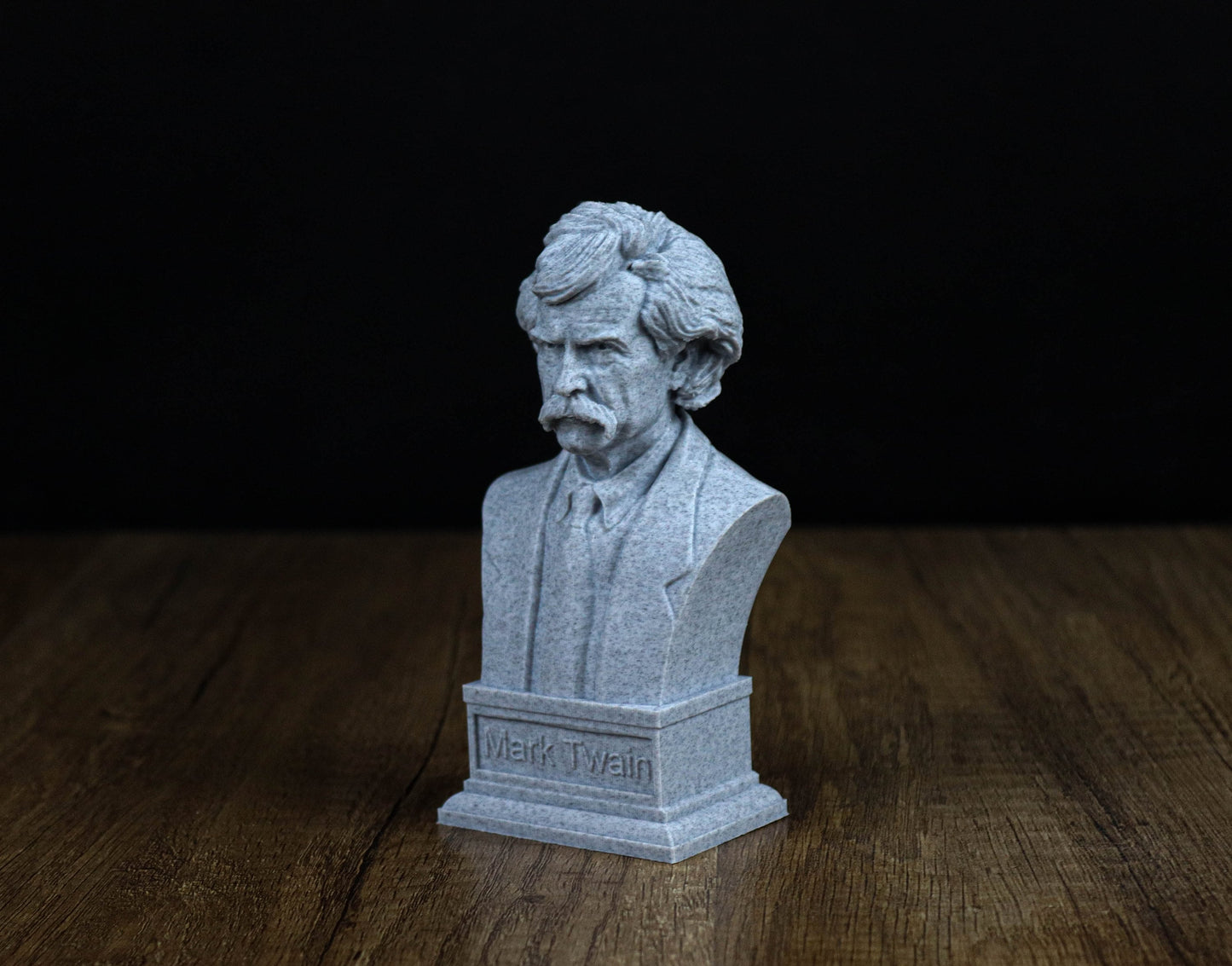 Mark Twain Bust, American writer Statue, Sculpture Decor