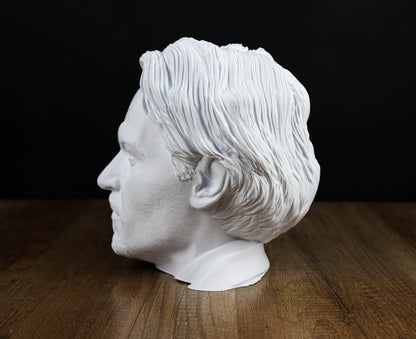 Johnny Depp Headphone Holder, Headset Stand, Bust, Sculpture, Decoration