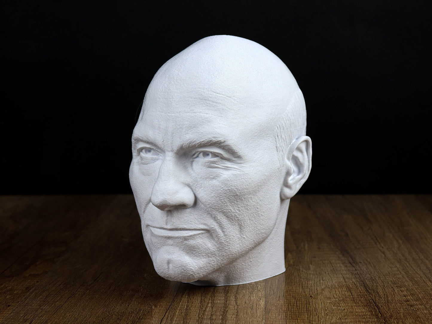 Jean-Luc Picard Headphone Holder, Headset Stand, Bust, Sculpture, Decoration