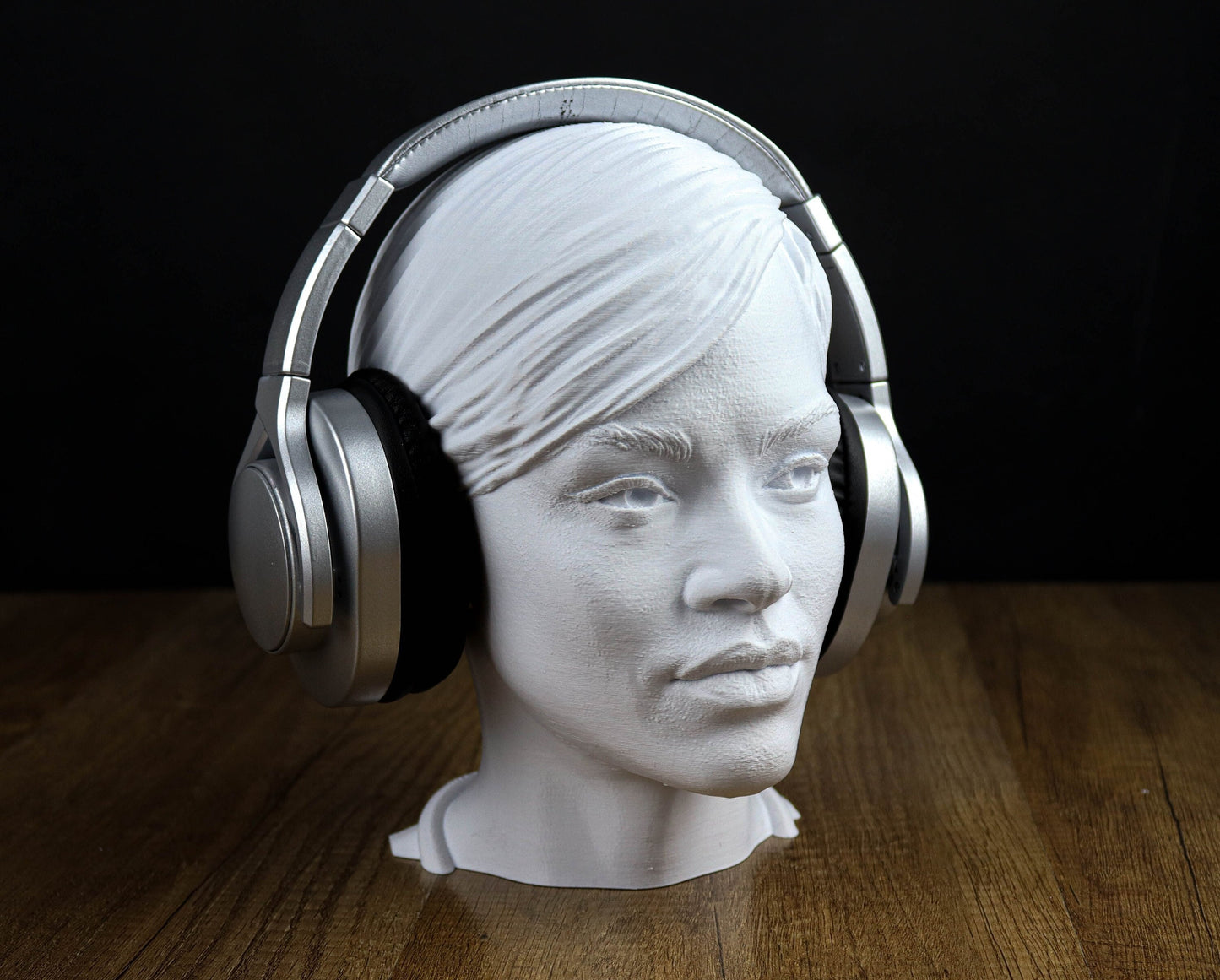 Rihanna Headphone Holder, Headset Stand, Bust, Sculpture, Decoration