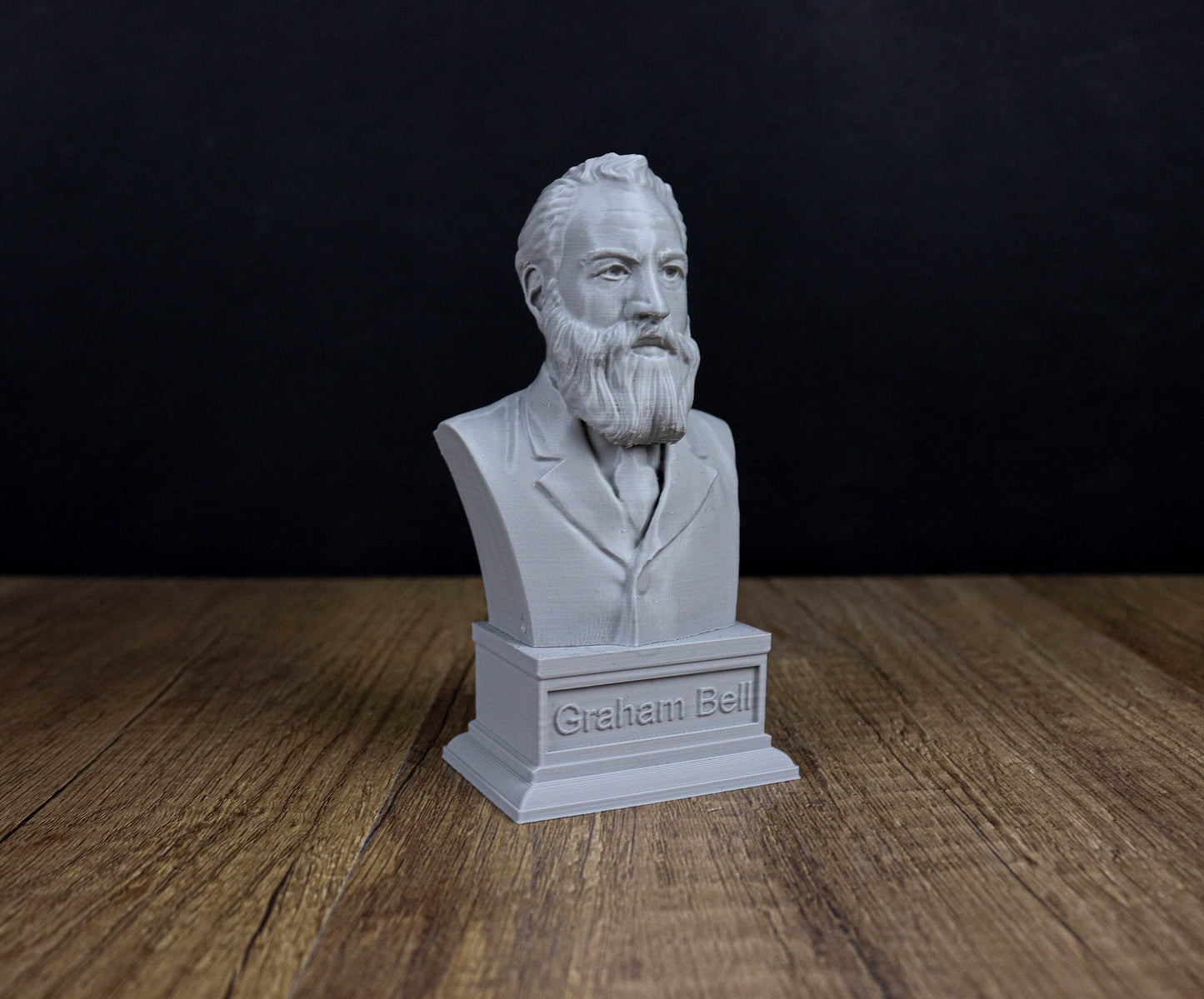 Alexander Graham Bell Bust, 3d Printed Statue, Sculpture Decoration ,Decor