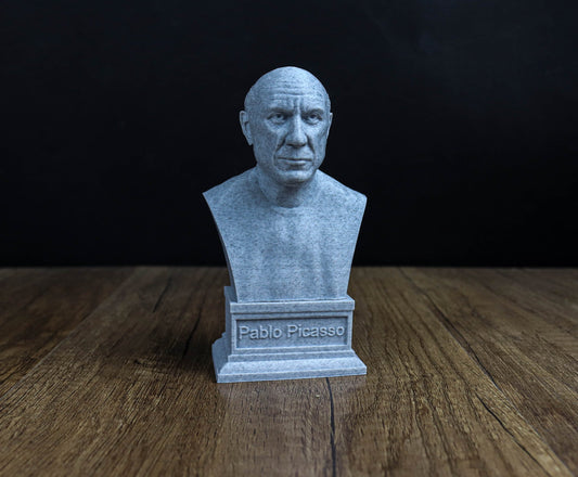 Pablo Picasso Bust,  Spanish painter Sculpture, Home Decor