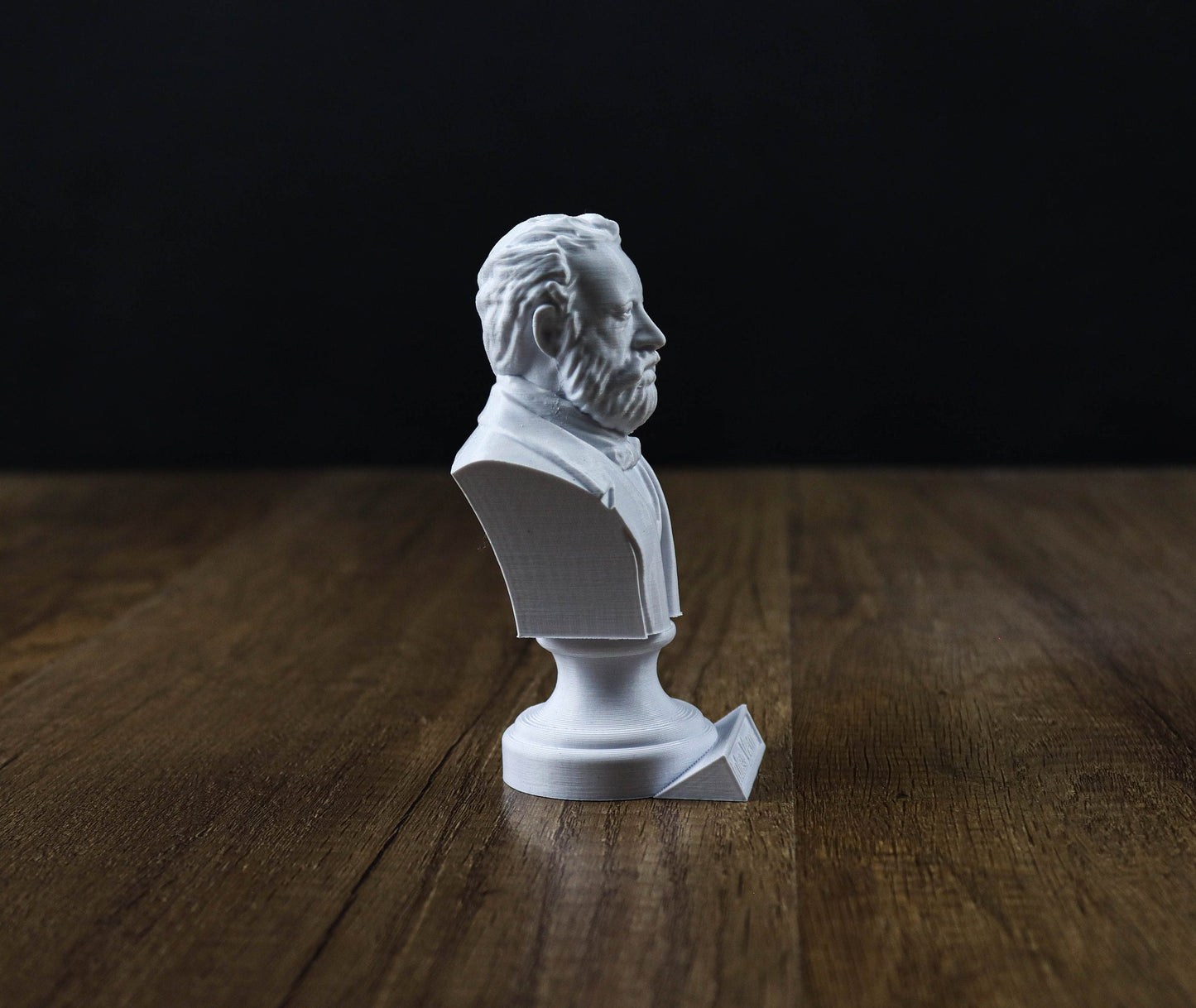 Jules Verne Bust, French Novelist and Poet Sculpture