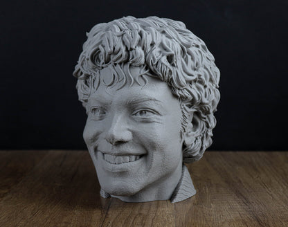Michael Jackson Headphone Holder, Headset Stand, Bust, Sculpture, Decoration