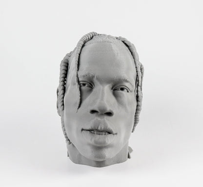 Travis Scott Headphone Holder, Headset Stand, Bust, Sculpture, Decoration