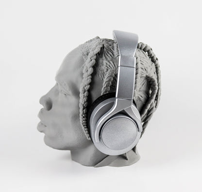 Travis Scott Headphone Holder, Headset Stand, Bust, Sculpture, Decoration