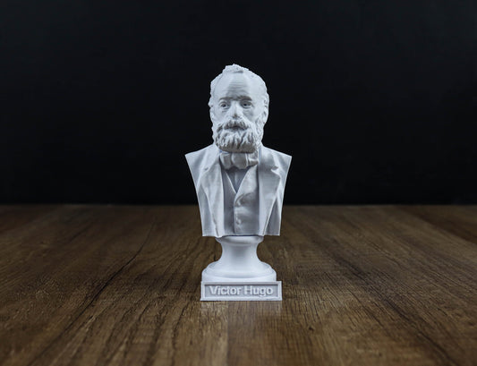 Victor Hugo Bust, French Romantic Writer and Politician Statue, Sculpture Decoration