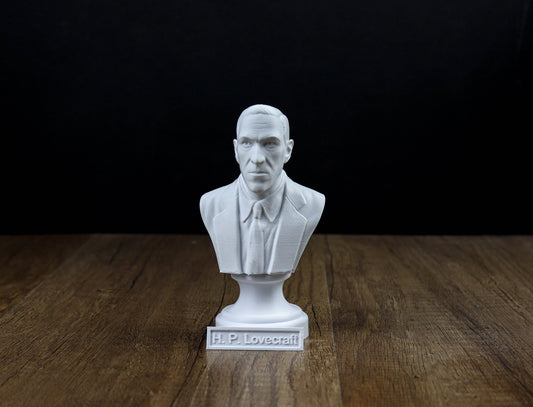 H. P. Lovecraft Bust, American writer Statue, Sculpture Decoration ,Decor