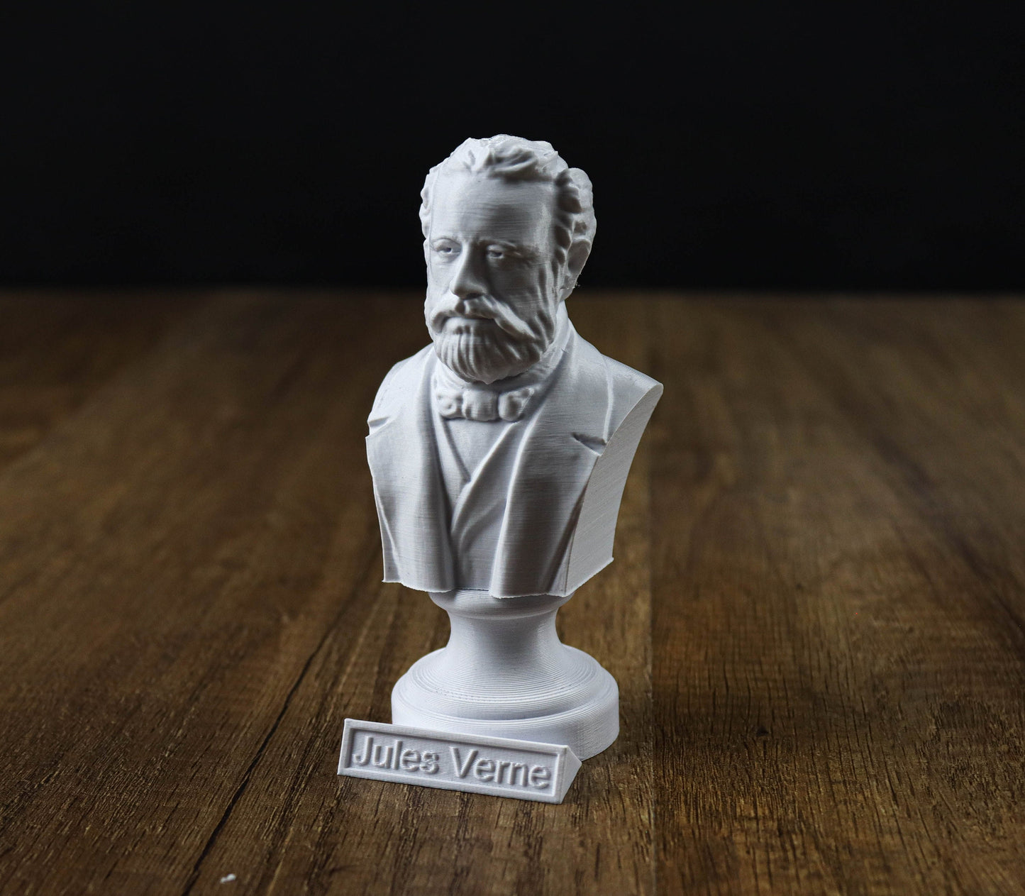 Jules Verne Bust, French Novelist and Poet Sculpture