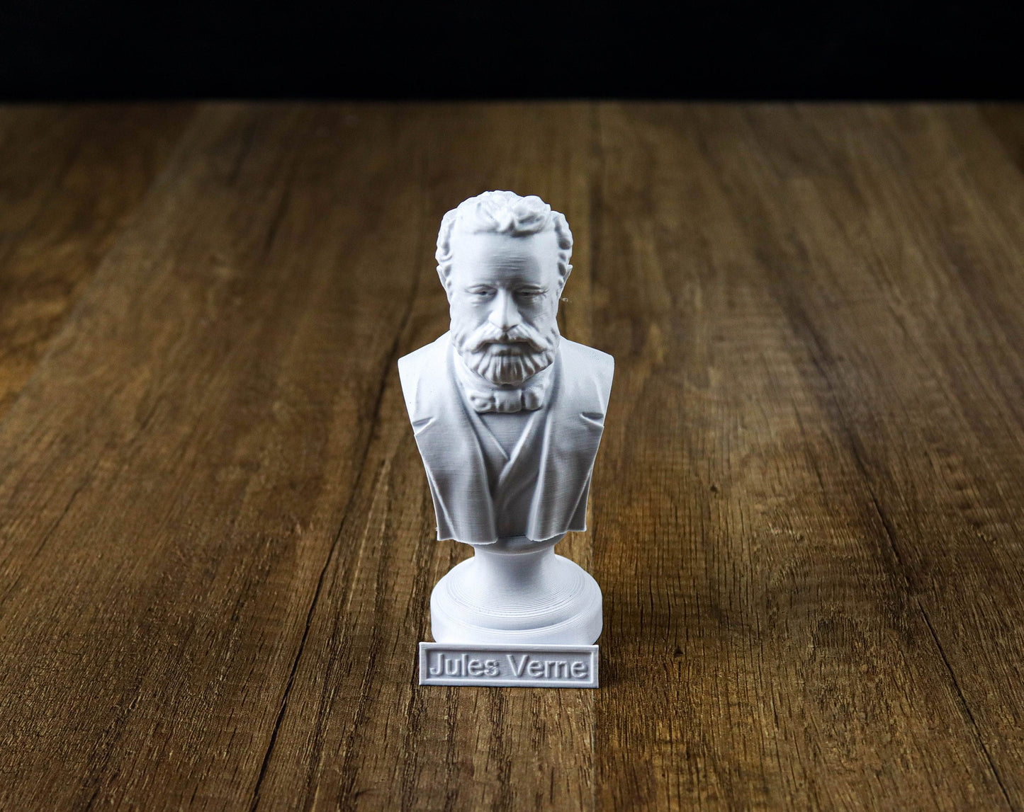 Jules Verne Bust, French Novelist and Poet Sculpture