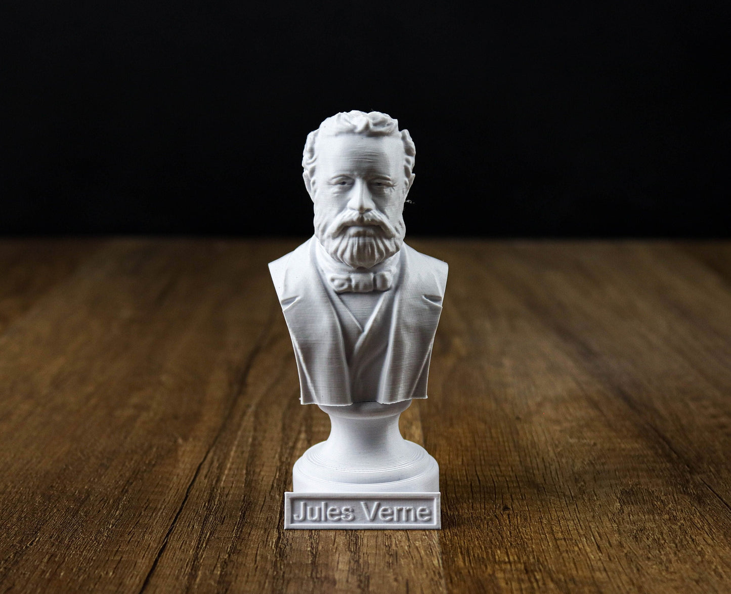 Jules Verne Bust, French Novelist and Poet Sculpture