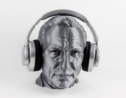Daniel Craig Headphone Holder, Headset Stand, Bust, Sculpture, Decoration
