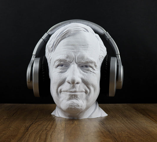 Saul Goodman Headphone Holder, Bob Odenkirk Headset Stand, Bust, Sculpture, Decoration
