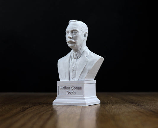 Arthur Conan Doyle bust, British Writer and Physician Statue, Gift for Book Lover