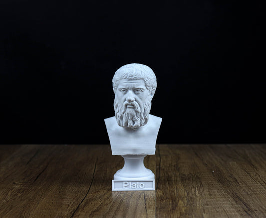 Plato Bust, Greek philosopher Statue, Greek Mythology Inspired Sculpture