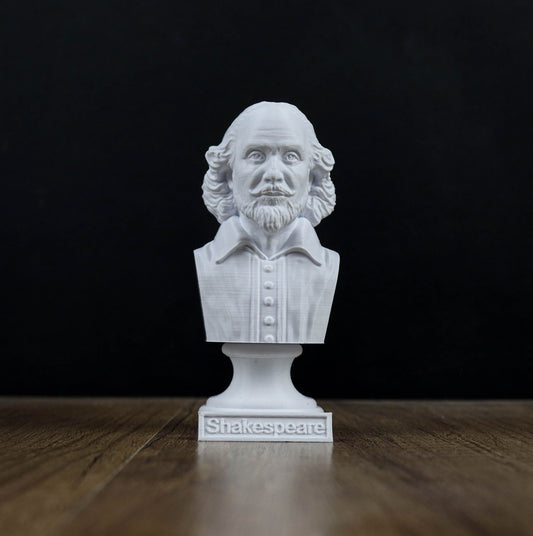 Shakespeare Bust, English Poet Statue, Sculpture Decoration, Home Decor, Book lover gift