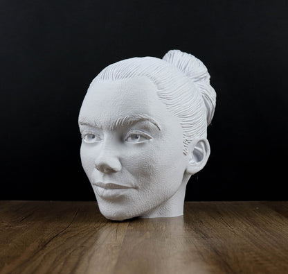Lily Collins Bust Headphone Holder, Headset Stand, Bust, Sculpture, Decoration
