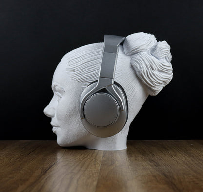 Lily Collins Bust Headphone Holder, Headset Stand, Bust, Sculpture, Decoration