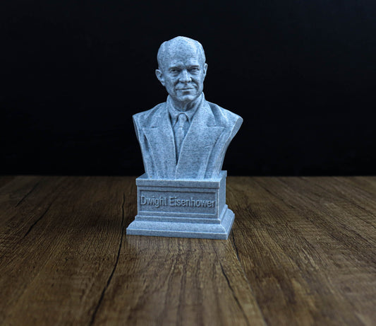 Dwight D. Eisenhower Bust, 34th US President Sculpture