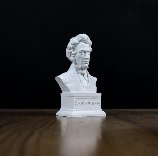 Søren Kierkegaard Bust,  Danish Theologian and Philosopher Sculpture, Home Decor