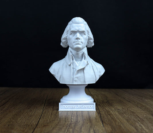 Thomas Jefferson Bust, Founding Father sculpture, American history decor